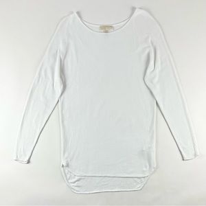 MICHAEL Michael Kors White Long Tunic Knit Sweater